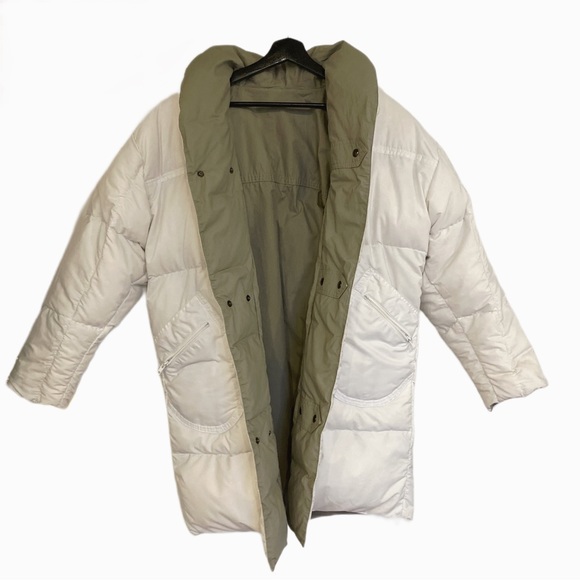 Anthropologie Jackets & Blazers - VINTAGE OVERSIZED DOWN WINTER QUILTED COAT REVERSIBLE PUFFER INSULATED JACKET